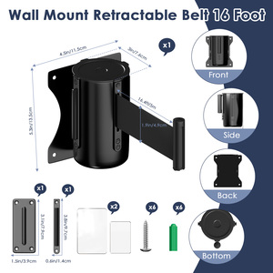 Giá thấp an toàn giao thông đường bộ đóng mở vành đai tường chướng ngại vật chấp nhận tùy biến có thể thu vào vành đai rào cản - Product Image 5