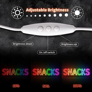 Snack neon LED dimmable USB powered ambient <b>light</b> store window decoration <b>light</b> street indicator <b>light</b> <b>landscape</b> <b>light</b> custom 5v - Product Image 3