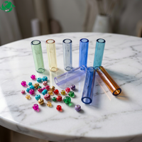 Embouts en verre en gros, 7 trous, matériau importé, couleur 10*25mm/10*30mm, embout de filtre en verre, accessoires pour fumer
