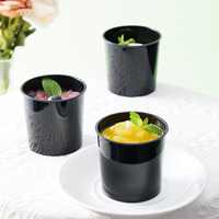 Luxus-Eis becher Mini New Black Einweg-Dessert-Kuchen becher