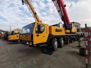 Goede Kwaliteit Gebruikte Sany Stc1000c Mobiele Kraan Hydraulische Giek Arm 4X4 Vrachtwagen Gemonteerde Kraan In Voorraad