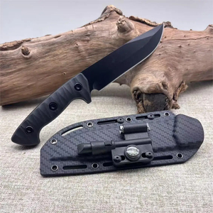 Cuchillo Táctico HL de Acero Inoxidable con Hoja Fija y Mango de Plástico, Punta de Lanza, Silbato de Supervivencia para Camping al Aire Libre, Varillas de Magnesio - Product Image 2