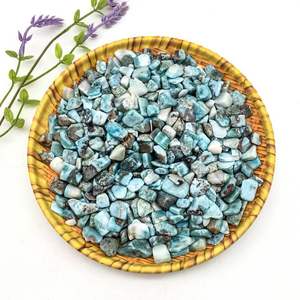 Vente en gros de copeaux de larimar en pierre brute naturelle pierre de guérison Larimar brut <span class=keywords><strong>gravier</strong></span> pierre de cristal de quartz à vendre - Product Image 1
