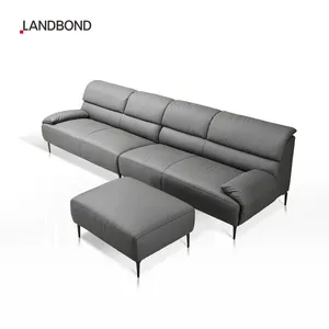 Modern Sectional Sofa Leather Sofa Set European Style Furniture Home Furniture 4 Seater Couch for Living Room Use