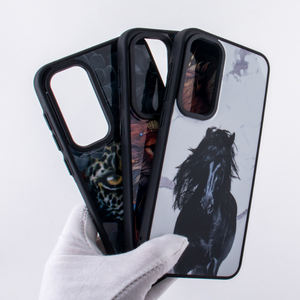 Película de laminación de brillo de color 3D, película trasera de doble relieve, pegatina de piel para teléfono, funda trasera para Samsung Galaxy S24 <span class=keywords><strong>ultra</strong></span> - Product Image 3