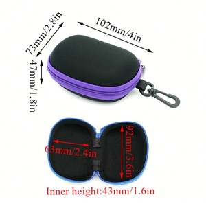 Colorful <b>Small</b> Size <b>Box</b> Zipper Glasses <b>Packaging</b> Lightweight Portable Folding Reading Glasses Case - Product Image 4