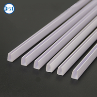 Profil de canal en plastique à fente en U en PVC personnalisé en usine Rail de voie en forme de U en PVC bon marché