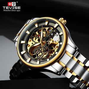 Montre mécanique pour homme TEVISE T820F, bracelet en acier inoxydable, verre minéral, étanche 30 m, sport, lumineuse, mécanique - Product Image 2