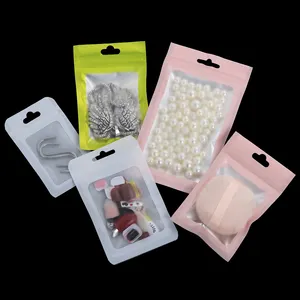 Plastic Backpacks with Retractable Zipper Small Food Bag Waterproof Commonly Used Packaging Bags Package Transparent Bag Accept