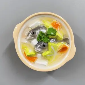 Kühlschrank-Aufkleber Jieyin explosionssimulation Speisen spielen 3D-Harz Lebensmittel handy-Aufkleber Schraubendreher Bratnudeln