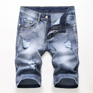 2021 printemps hommes coton solide hommes Shorts vêtements Jeans Shorts nouveau court Bermudes mode décontracté été Denim Logo personnalisé lavé - Product Image 3