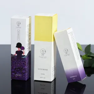 Small White Folding Carton Box Custom Packaging Boxes For Skincare Medicine Cosmetic Packaging Paper Boxes