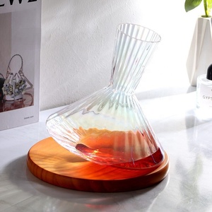 Décanteur à <span class=keywords><strong>vin</strong></span> rotatif <span class=keywords><strong>de</strong></span> 1560 ml, <span class=keywords><strong>a</strong></span>érateur <span class=keywords><strong>en</strong></span> <span class=keywords><strong>verre</strong></span> <span class=keywords><strong>de</strong></span> 225 mm <span class=keywords><strong>de</strong></span> hauteur pour hôtels et cadeaux (vente <span class=keywords><strong>en</strong></span> gros) - Product Image 4