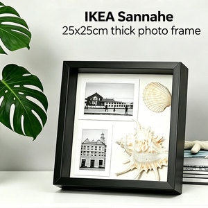 Marco de Fotos Grueso <span class=keywords><strong>IKEA</strong></span> Sannahe de 25x25cm, Marco de Fotos Tridimensional, Marco de Fotos para Almacenamiento y Exhibición - Product Image 1