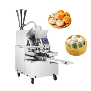 ZHENGRUO Flour Double Bucket Manual Semi-automatic Commercial Stuffing Automatic Make Steam Bun with Meat Machine