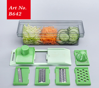 Accessoires de cuisine en plastique Smile Mom de haute qualité, trancheuse à légumes manuelle, râpe, facile à nettoyer, certifiée LFGB/BSCI/ISO9001