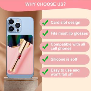 Étui de téléphone portable en silicone à ventouse, porte-couleur à lèvres, portefeuille, sac – un cadeau de Saint-Valentin pour votre bien-aimé(e) - Product Image 5