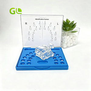 Brackets orthodontiques <span class=keywords><strong>en</strong></span> céramique autoligaturants passifs, fente 0.022, faible friction, esthétiques et transparents pour traitement orthodontique - Product Image 2