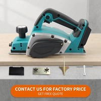 Raboteuse électrique sans fil 18V sans balais 82mm (outil nu) Profondeur 0-3mm pour portes, sols, meubles, menuiserie et charpenterie
