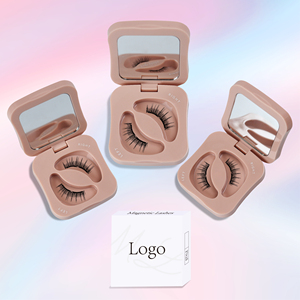 Handmade Custom Logo 3D Quantum Soft <b>Magnetic</b> CC Curl Water Resistant Reusable <b>Magnetic</b> Lashes Applicator Kit Easy Wear - Product Image 2