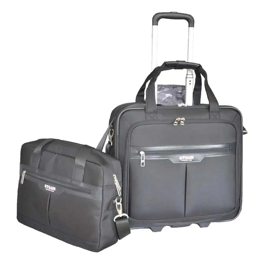 Wheeked rolling laptop computer case with wheels business travel rolling overnighter case