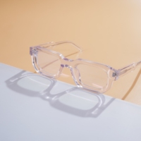 Monturas ópticas de acetato Mazzucchelli premium, monturas de gafas cuadradas extragrandes vintage, logotipo de marca personalizado para diseñadores.