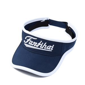 Chapeau de sport à visière personnalisé 100% coton Chapeaux de soleil brodés Chapeau de golf d'été pour hommes Casquette de tennis respirante - Product Image 4