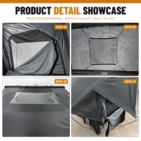 Tente de toit rigide en TPU à ouverture latérale, en aluminium, 4 saisons, pour 4x4, SUV tout-terrain, camping-car, camion