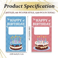 Carte à gratter Joyeux Anniversaire DIY : Créez votre propre carte à gratter de loterie avec autocollants – Grattez pour gagner des billets/coupons pour anniversaire