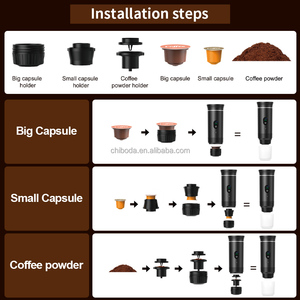 Máquina de café espresso portátil 3 en 1 para cápsulas, café molido, extracción de espresso para viajes al aire libre en casa - Product Image 5