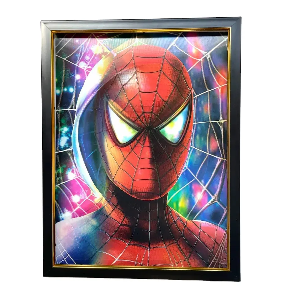 200 Designs Wholesale Anime 3D Poster Manga 3D Lenticular Poster Wall Decor 3D Print Changing Picture Anime Poster
