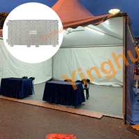Dalles de protection de sol perforées T-03 pour gazon, usage moyen, emboîtables, tapis de protection de gazon pour événements, tentes de concert