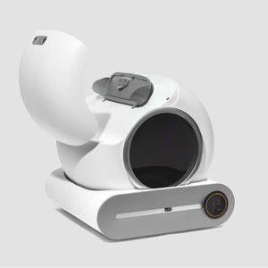 Bac à litière intelligent entièrement automatique à grande capacité en PP/ABS, contrôlable par l'application Tuya - Product Image 1