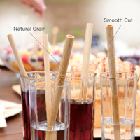 Pailles en bambou naturel lisses, sans éclats, de qualité alimentaire, réutilisables, écologiques, pour jus et bubble tea, vente en gros, personnalisables