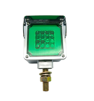 Nouveautés 12-24v violet bleu rouge vert ambre Double face carré camion feu latéral LED feu de position latéral pour remorque de Bus