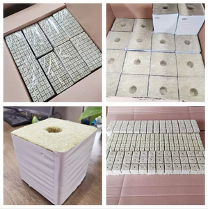 Khối đá khoáng Rockwool kích thước 10cm khối, 100x100x70mm, 4 inch, dùng làm giá thể trồng thủy canh, túi trồng dừa, thích hợp cho cây ớt, cà chua và cây con trong nông nghiệp - Product Image 6