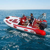 Bateau à rames Hedia 14 pieds, coque en aluminium, bateaux à rames Hypalon 420