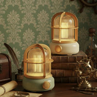 Lampe de table vintage unique pour la décoration de la chambre, contrôle progressif, rechargeable, lampe de chevet LED pour l'extérieur, lumière de nuit