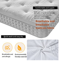 Textile de maison tricot tissu de matelas en fibre de bambou Jacquard Stretch tricoté matelas tic-tac oreiller tic-tac tissu frais