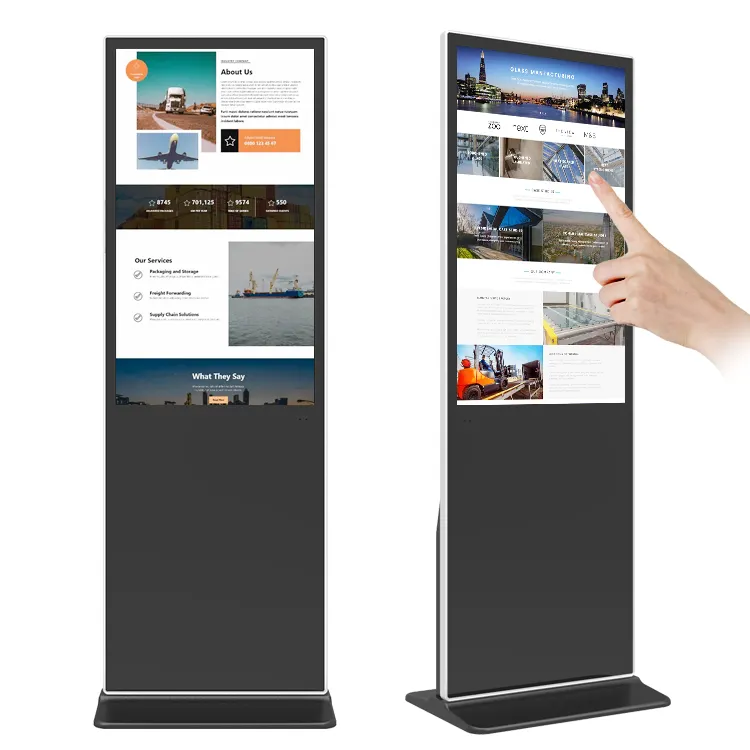 New Type 32 43 50 55 65 inch interactive infrared ir digital kiosk counter touch screen monitor