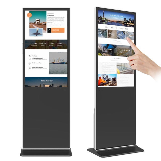 New Type 32 43 50 55 65 Inch Interactive Infrared Ir Digital Kiosk Counter Touch Screen Monitor