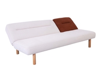 Sofá Cama Futón de Tela Extensible Suave de Dos Tonos, Elegante y de Alta Calidad, Venta Directa de Fábrica, Moderno y sin Brazos