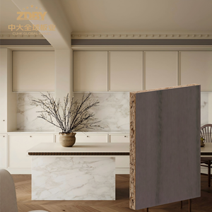 Panneau de particules mélaminé ZD 1220*2440, revêtement brillant PET, pour armoire, dessus de table - Product Image 1