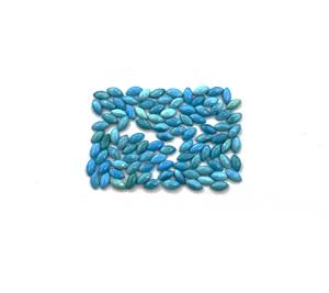 Cabochon de marquise turquoise de la belle au bois dormant bleu naturel 4-8 Mm pierre précieuse en vrac certifiée IGI pour la fabrication de bijoux - Product Image 2