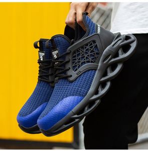 รองเท้าทำงานผู้ชายแบบสานระบายอากาศสำหรับฤดูร้อน รองเท้าผ้าใบกันลื่น - Product Image 1