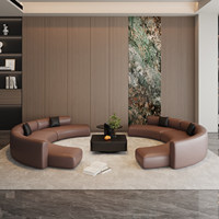 OEM ODM Gebogenes Modulares Sofa für Gewerbeprojekte, Lobby, Empfang, Schönheitssalon, Büro, Besucherbereich, Maßgefertigtes Modulares Sofa-Set