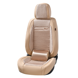 Ensembles de fourrure en cuir véritable de fabrication professionnelle en Chine housses de siège de <span class=keywords><strong>voiture</strong></span> vertes universelles - Product Image 4