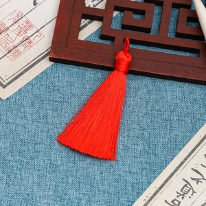 Marcapáginas clásico de poliéster con borlas de 9.5 cm en colores mixtos para regalo, decoraciones DIY - Product Image 4