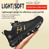Zapatos de Seguridad Elegantes y Cómodos para Hombre, Parte Superior de Tejido Transpirable, Puntera de Acero Anti-Impactos, Resistentes a Pinchazos, Duraderos