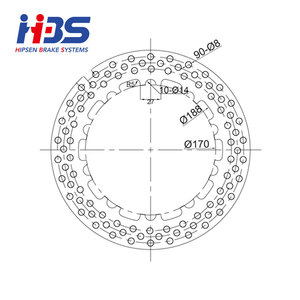 Nuevo disco de freno delantero/trasero de acero de 260mm para motocicleta F070N-A <span class=keywords><strong>SCP001</strong></span> - Product Image 3